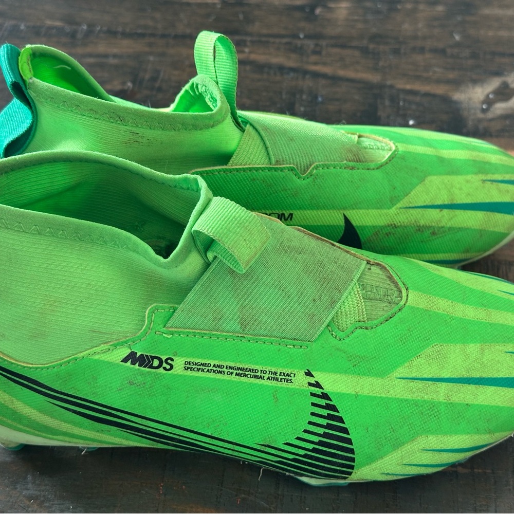 Green Nike Soccer Cleats